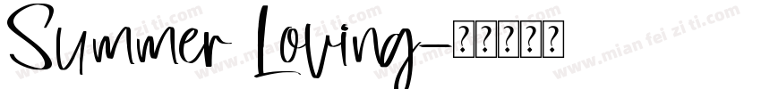 Summer Loving字体转换